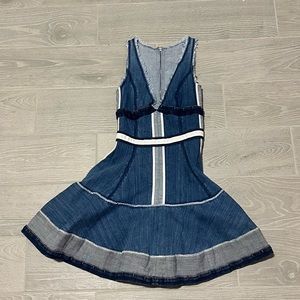 DSQUARED2 denim flare, flouncy dress.